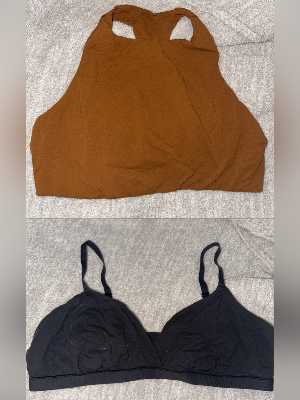 SKIMS Double Pack Bralettes - Brown & Black